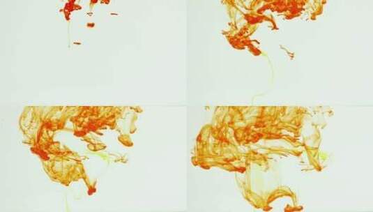 橙子墨水水高清在线视频素材下载