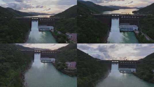 河源新丰江大坝高清在线视频素材下载