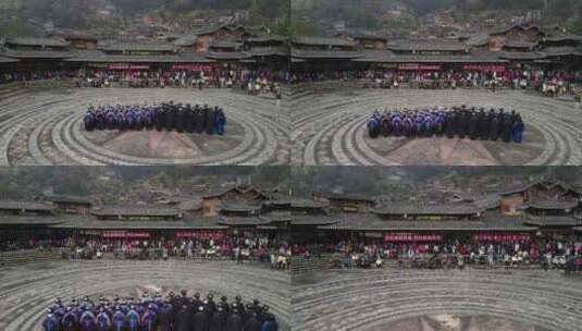 西江苗寨 西江千户苗寨 航拍 DJI_0042高清在线视频素材下载