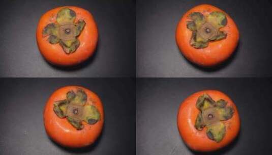 秋季脆柿子磨盘柿子灯笼柿子火晶柿子高清在线视频素材下载