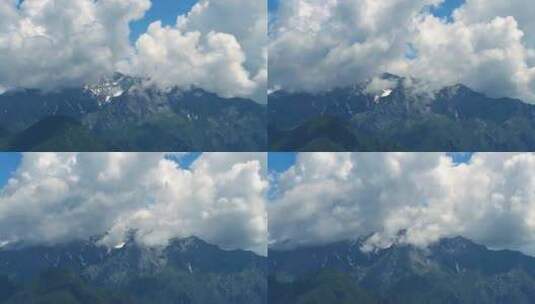 延时拍摄高山云雾高清在线视频素材下载