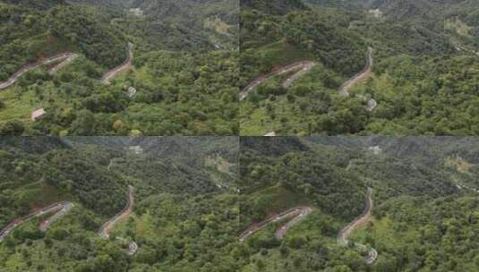 草原景区风景航拍高山森林高清在线视频素材下载