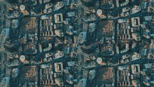 浦西外滩俯拍高清在线视频素材下载