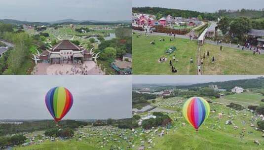 武汉木兰草原景区户外露营节高清在线视频素材下载