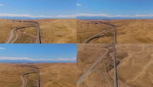 沙漠公路高清在线视频素材下载