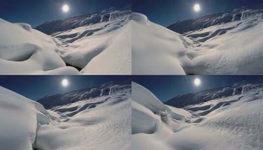 雪景唯美高清在线视频素材下载