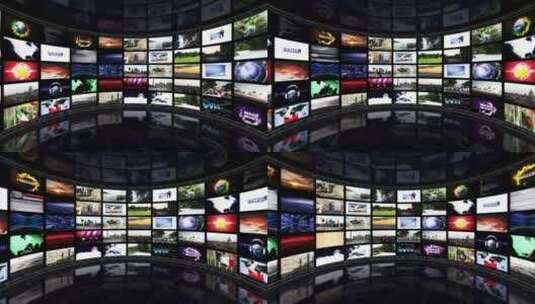 监视器房间电视虚拟高清在线视频素材下载
