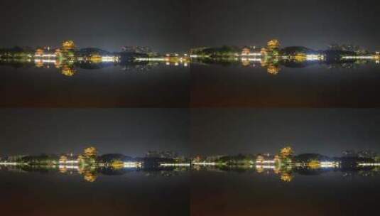江苏泰州望海楼城市夜景    4k高清在线视频素材下载