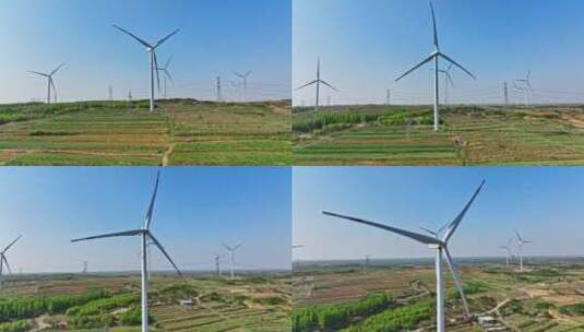风电风力发电新能源高清在线视频素材下载