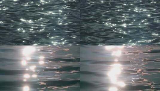 水面波光粼粼水海面意境波浪高清在线视频素材下载