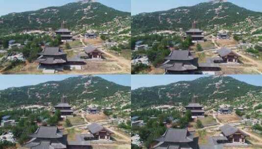 邹城峄山风景区-4k航拍高清在线视频素材下载