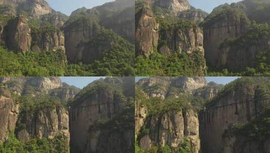 航拍浙江温州楠溪江自然风景高清在线视频素材下载