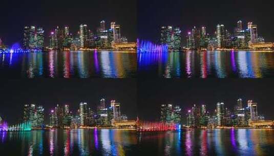 延时摄像城市的夜景高清在线视频素材下载