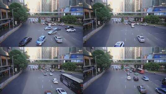 都市车流人流，城市生活，城市交通高清在线视频素材下载