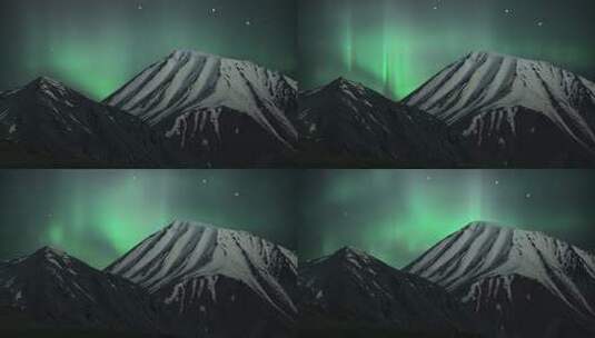 山中的北极光4K高清在线视频素材下载