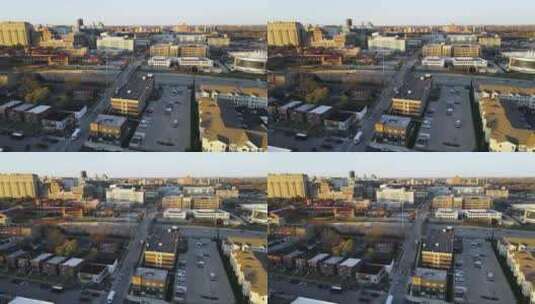 密苏里州圣路易斯的城市街道和商业区建筑，天线高清在线视频素材下载