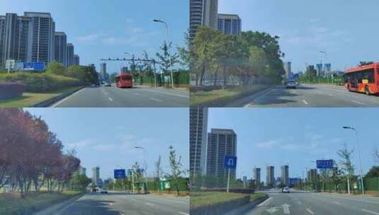 城市道路交通发生了巨大变化高清在线视频素材下载
