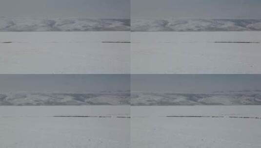 C冰面雪山远景视频高清在线视频素材下载