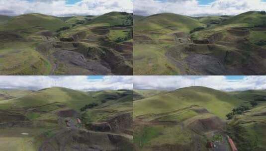 内蒙古生态修复土地复垦矿山治理高清在线视频素材下载
