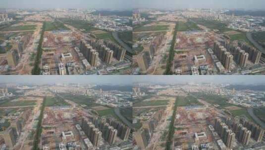 广州恒大建设中的足球场高清在线视频素材下载
