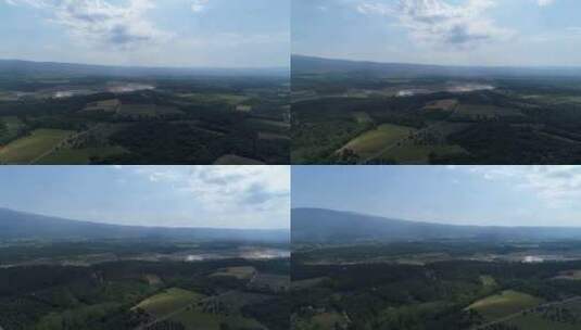 从法国的天空中看到普罗旺斯的文图克斯山高清在线视频素材下载