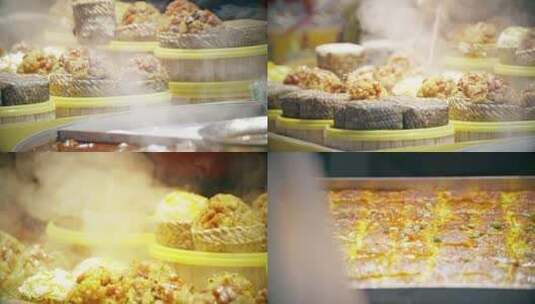 传统小吃广州小吃蒸菜糕点OK高清在线视频素材下载