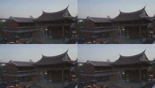 梧林古村落建筑风光高清在线视频素材下载