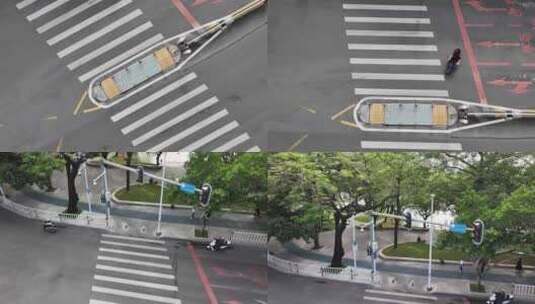 惠州马路俯拍高清在线视频素材下载