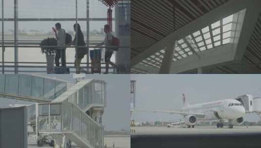 襄阳机场机场空境素材高清在线视频素材下载