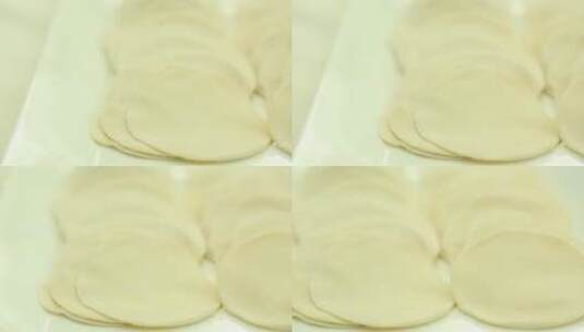 饺子皮面皮高清在线视频素材下载