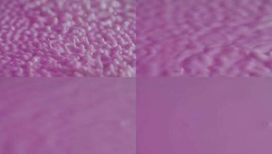 粉色液体的振动特写高清在线视频素材下载