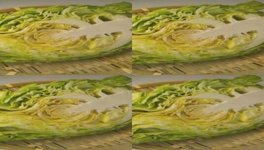 4K包菜甘蓝食物蔬菜高清在线视频素材下载