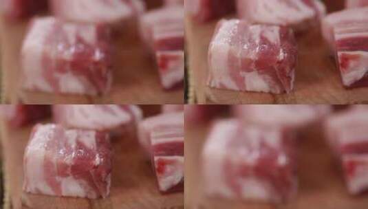 精品五花肉猪肉高清在线视频素材下载
