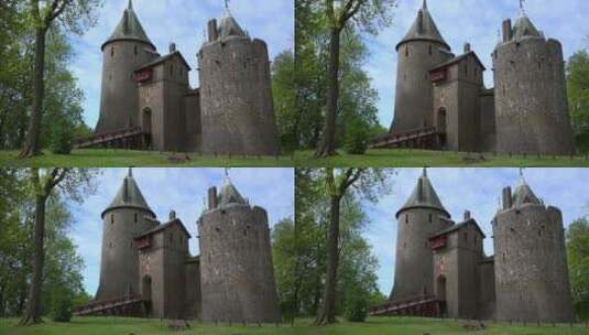 美丽城堡景观高清在线视频素材下载