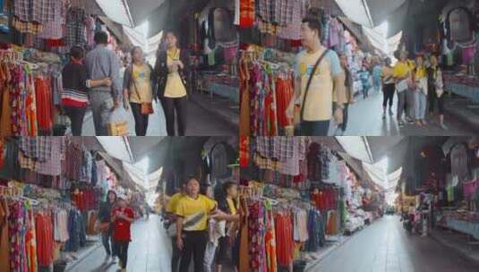 泰国旅游视频泰国商业街自由市场高清在线视频素材下载