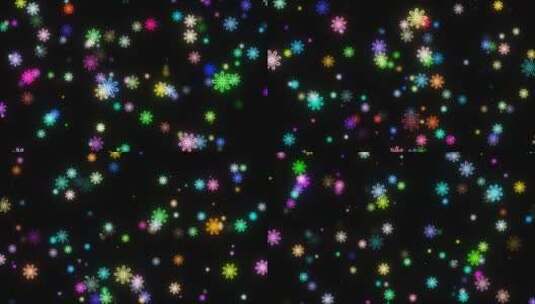 彩色霓虹花朵粒子背景视频高清在线视频素材下载