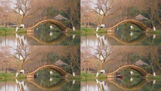 33 杭州 古风 风景 小船 小桥 湖面高清在线视频素材下载
