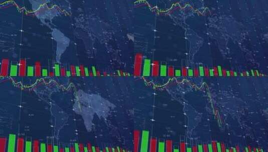 国际商业金融经济货币股市交易数据图表高清在线视频素材下载