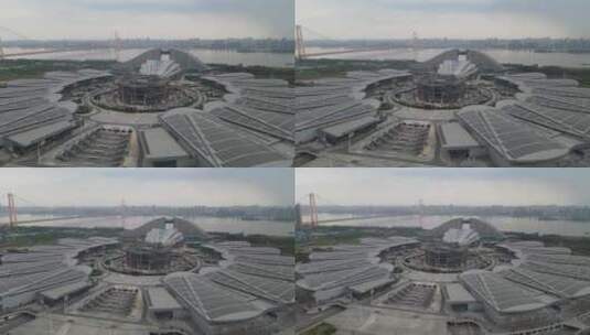 航拍武汉城市宣传片地标建筑高清在线视频素材下载
