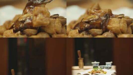 【镜头合集】中华美食烧杂菇高清在线视频素材下载