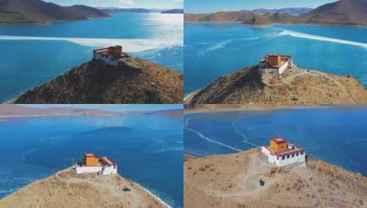 冬季西藏日托寺高清在线视频素材下载