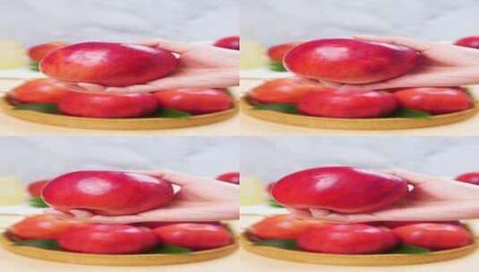 红肉苹果高清在线视频素材下载