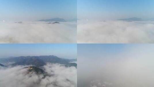山顶的云海景观高清在线视频素材下载