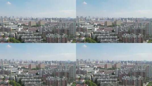 上海静安区全景大宁公园4K航拍原素材高清在线视频素材下载