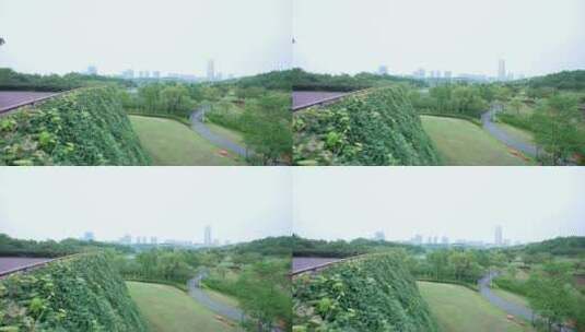 武汉光谷西苑公园风景高清在线视频素材下载