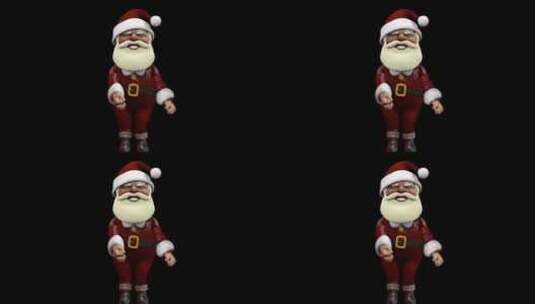 圣诞节 圣诞老人 跳舞高清在线视频素材下载