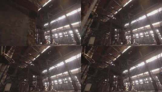 废弃工厂高清在线视频素材下载