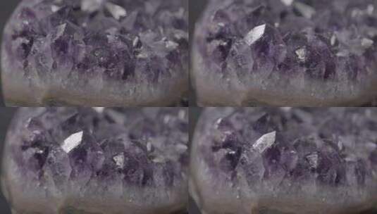 紫水晶LOG原材料高清在线视频素材下载