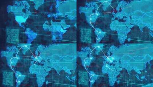 世界地图高清在线视频素材下载