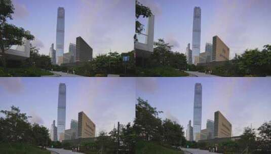 4K实拍香港环球贸易广场高清在线视频素材下载